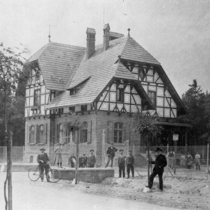 Wasserturmhaus der Stadtwerke Forst Anfang des 20. Jahrhunderts